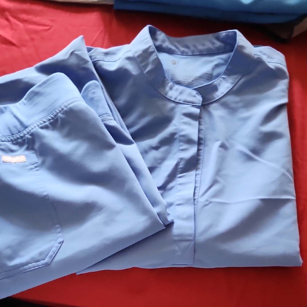 Figs Sky Blue Technical Collection Shirt